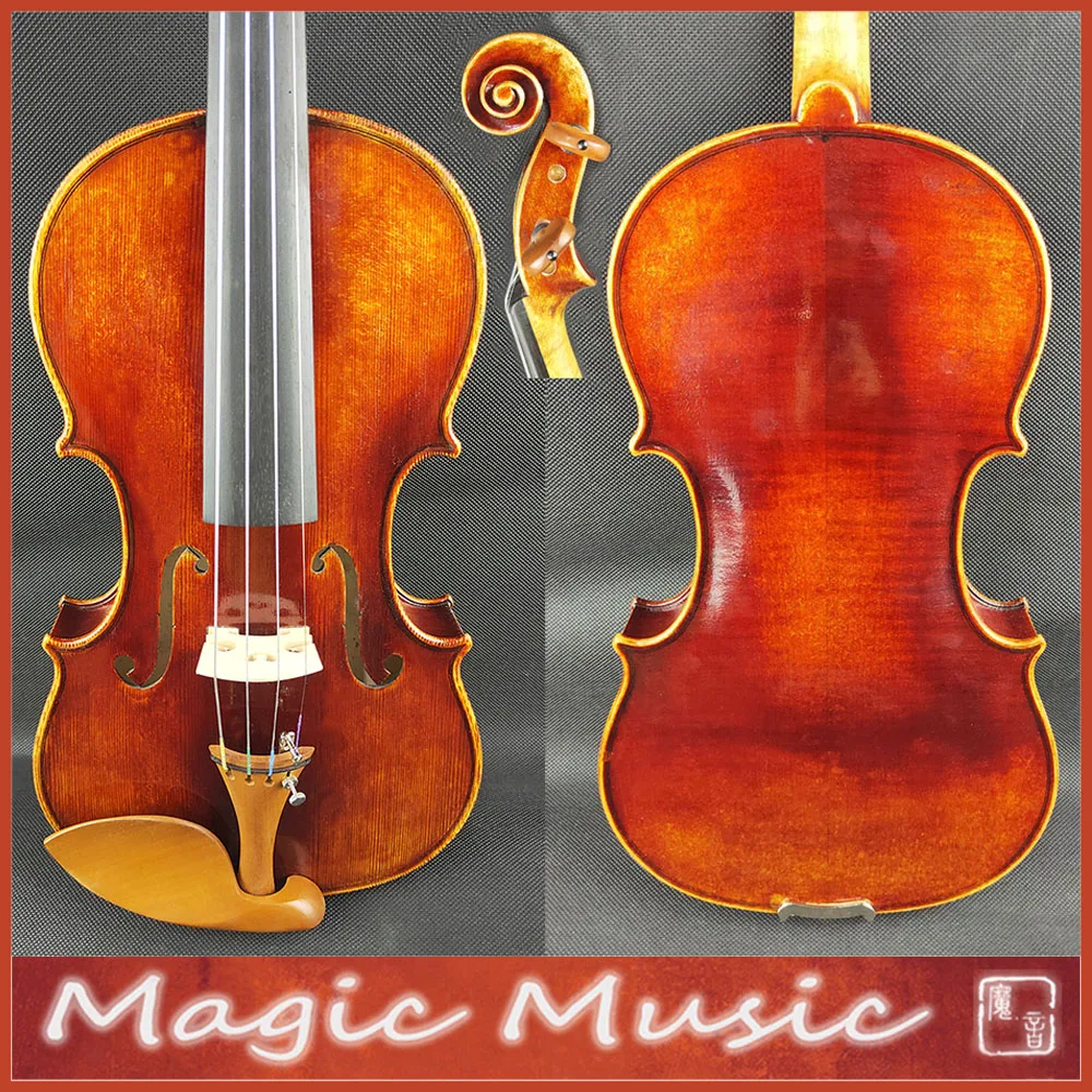 50 лет ели! Красная Mendelssohn скрипка 4/4 ca. 1721 Stradivarius ручной работы масляный лак