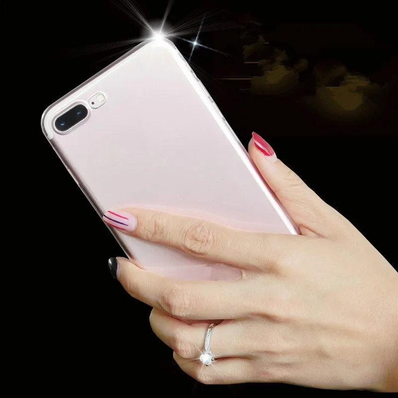 Прозрачный силиконовый мягкий ТПУ чехол для 7 7Plus 8 8Plus X XS MAX XR Прозрачный чехол для телефона для iPhone 11 Pro Max 5 5S SE 6 6s Plus чехол