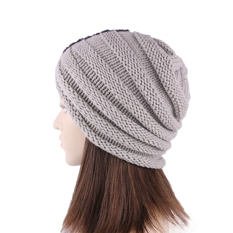 Теплая шапка тюрбан женские осенне зимние аксессуары для волос новая модная