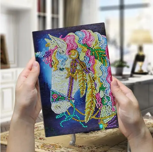 Алмазная живопись сделай сам блокнот Сова павлин мандала Бабочка единорог