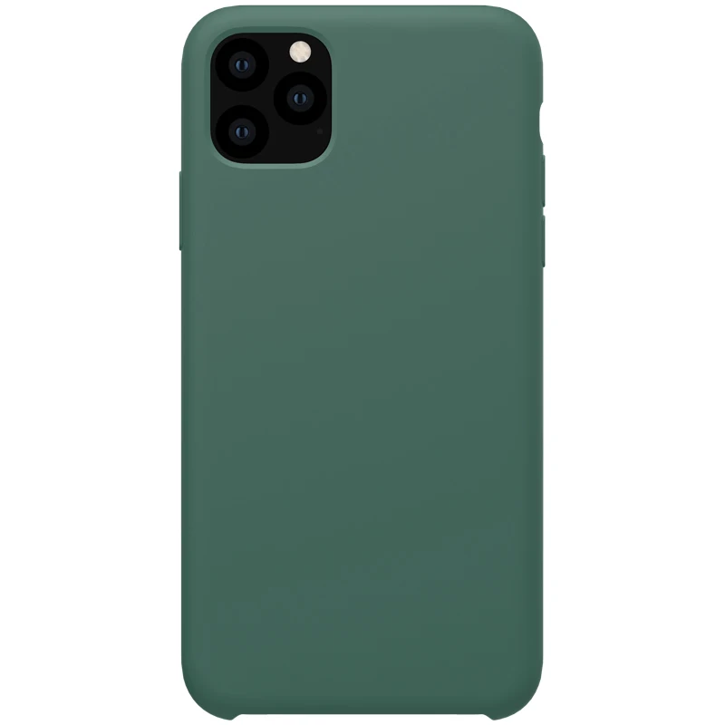 Pine green 10 шт./лот защитный чехол Nillkin Flex Pure для iphone 11 pro 5,8 дюймов жидкий силиконовый резиновый противоударный чехол для телефона - Цвет: Pine green