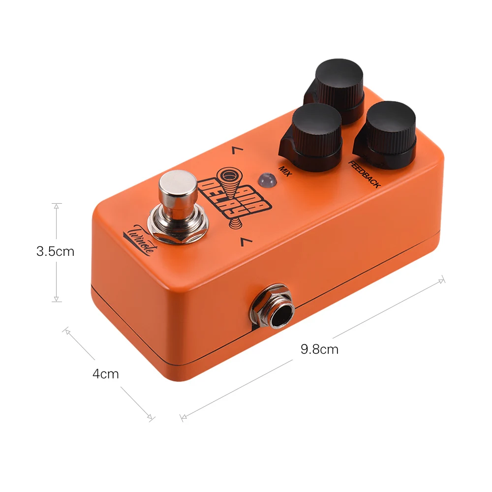 Twinote мини-гитарная педаль цифровой фотопроцессор полностью металлический корпус