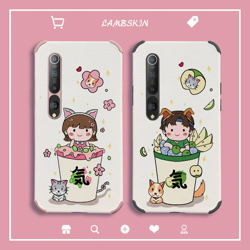 

Apple Soda Boy Phone Case For Xiaomi Mi 10 10lite 10Pro 10S lite Pro Liquid Silicone Cover