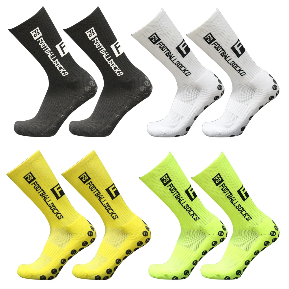 

Unisex Round Silicone Suction Cup Gripper Non Slip Football Socks Sports Stockings Professional Competition Training Dispensing