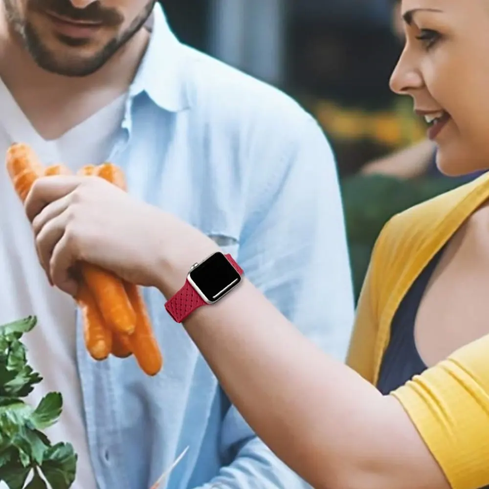 Плетеный силиконовый ремешок для apple watch 4 band 44 мм 40 мм iwatch band 42 мм 38 мм браслет ремешок для часов apple watch series 4 5 3 2 1