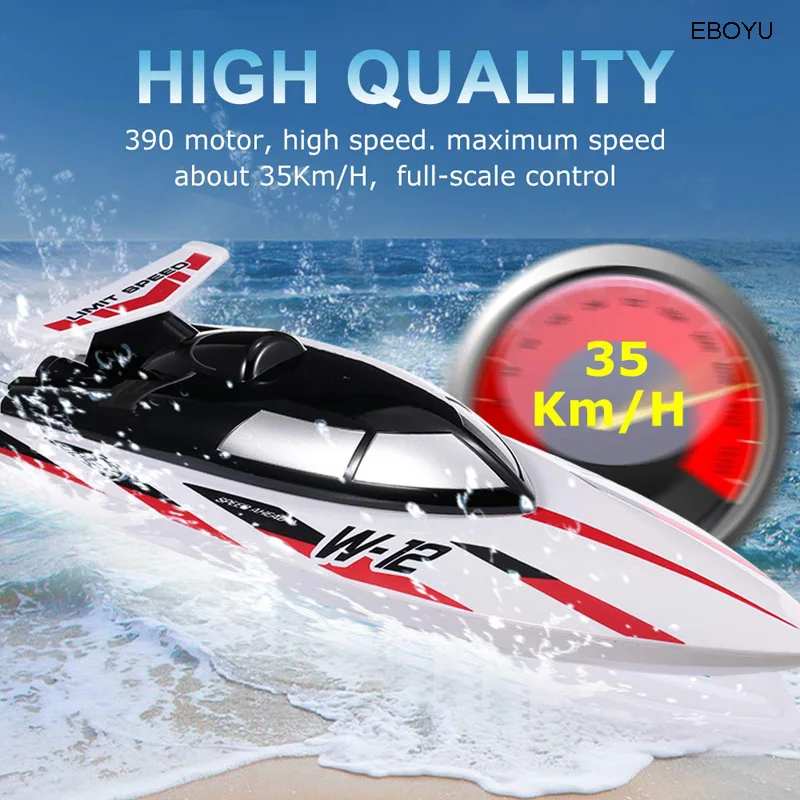 Обновленный WLToys WL912-A 2,4 г RC лодка 35 км/ч высокая скорость RC Гоночная Лодка Capsize защита пульт дистанционного управления игрушечные лодки