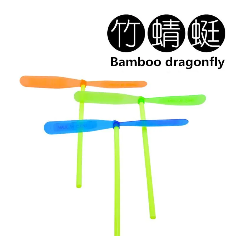 

10Pcs a lot small Children Outdoor Bamboo Dragonfly Category Toy Wholesale Gift Fairy Flying Saucer Sales Selling Flying Arrow