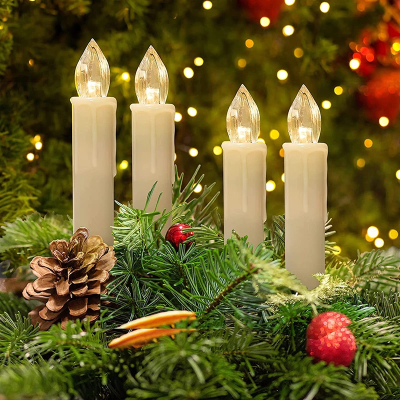 

LED Candles Light Flameless Remote cвечи Velas شموع for Home Dinner Party Christmas Tree Candle Decoration Lamp Light New Years
