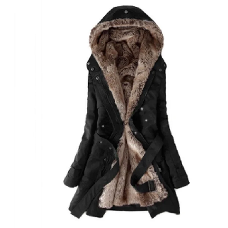 Новая женская зимняя куртка 2021 повседневное женское базовое пальто теплая