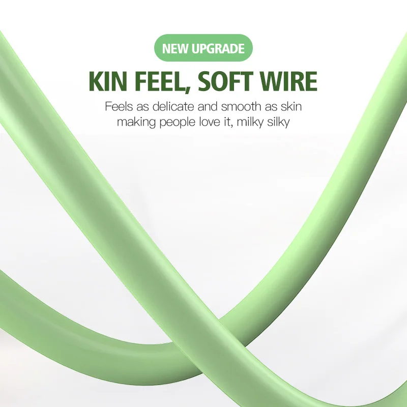 FONKEN зарядный кабель из жидкого силикона для Xiaomi Samsung USB Type C телефона Micro шнур