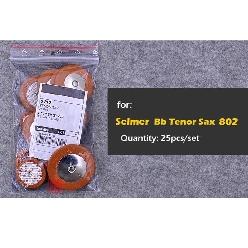 1 Набор итальянские оригинальные колодки для саксофона для SELMER Sax 802 803 саксофоны подушечки из козьей кожи подушечки для selmer Саксофон альт тенор саксофон