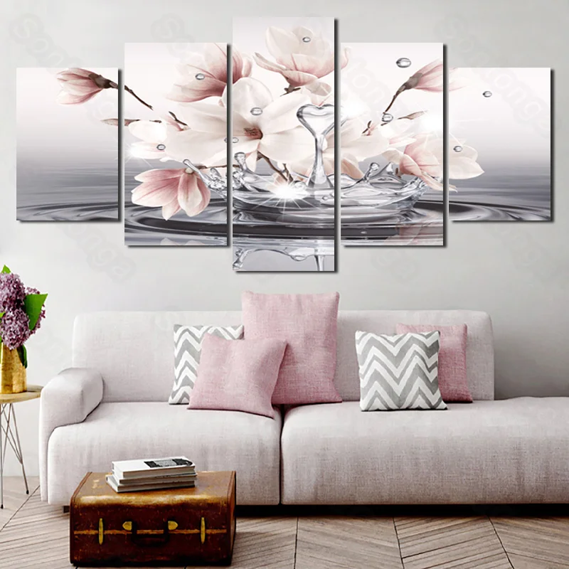 Винтажная Картина на холсте с цветами художественный плакат украшение для