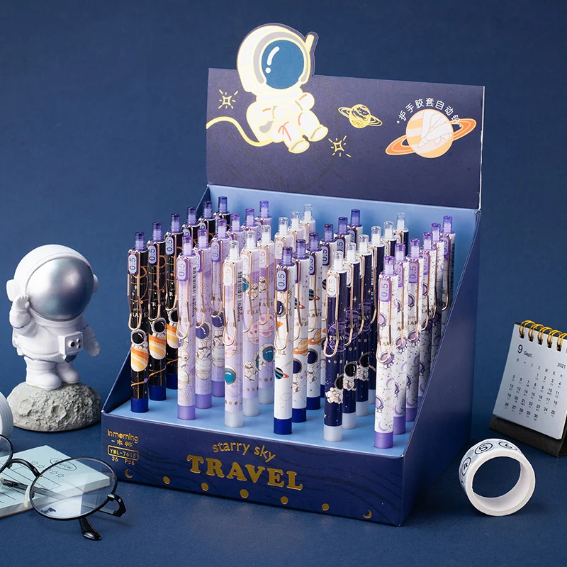 

3pcs/lot 0.5mm Space Astronaut Mechanical Pencil Kawaii Automatic Pencils for Kids Gifts Cute Stationery School Student Supplies