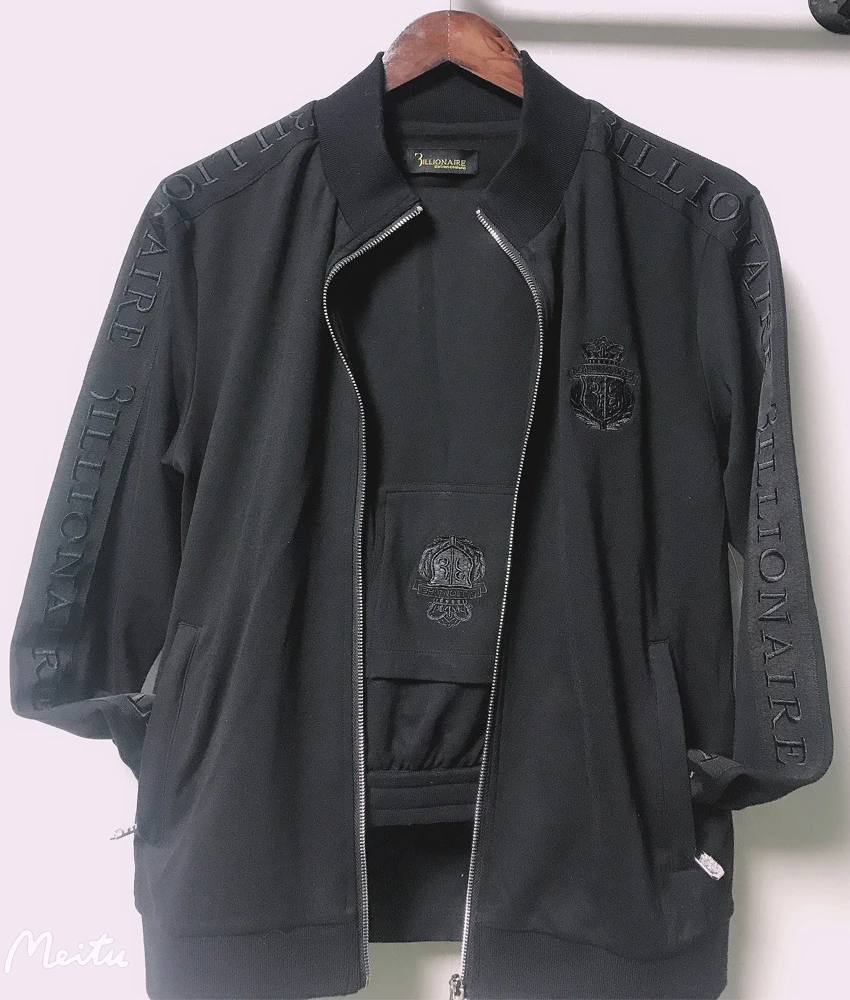 

Sportswear set BILLIONAIRE men 2021 winter thick new Casual England cotton fashion embroidery Comfortable Cardigan 48~58