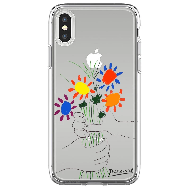 Мягкий чехол для iPhone 12 11 Pro Max X XR XS 8 7 6 Plus Mini SE2020 с абстрактным рисунком | Мобильные
