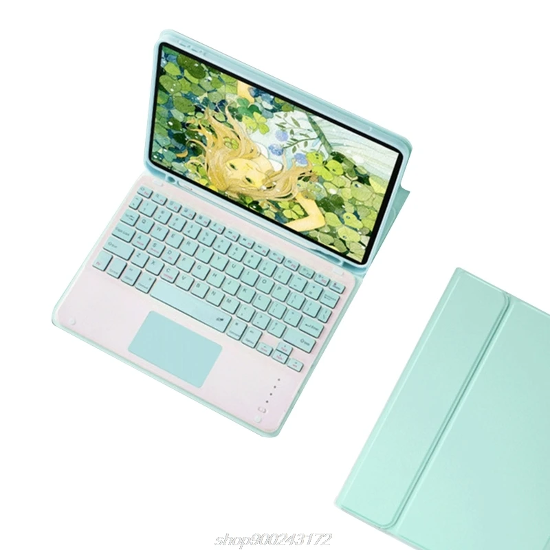 

For Pro10.5 Air3 10.2 2020 2019 Ultra Slim Smart Cover Bluetooth Touchpad Keyboard Case M17 21 Dropship