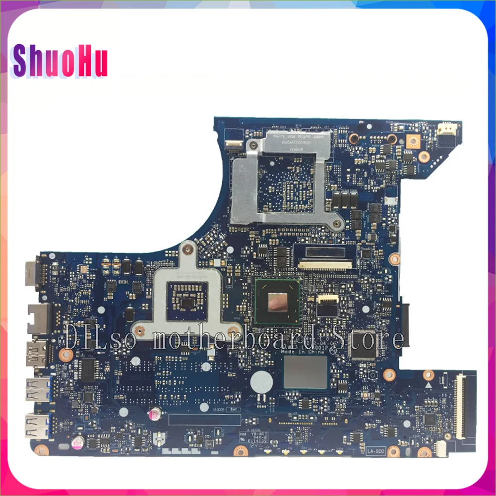 

KEFU Y480 LA-8001P Laptop Motherboard For Lenovo Y480 QIWY3 LA-8001P with Graphics Card GT650 Motherboard Test DDR3 HM76 Intel