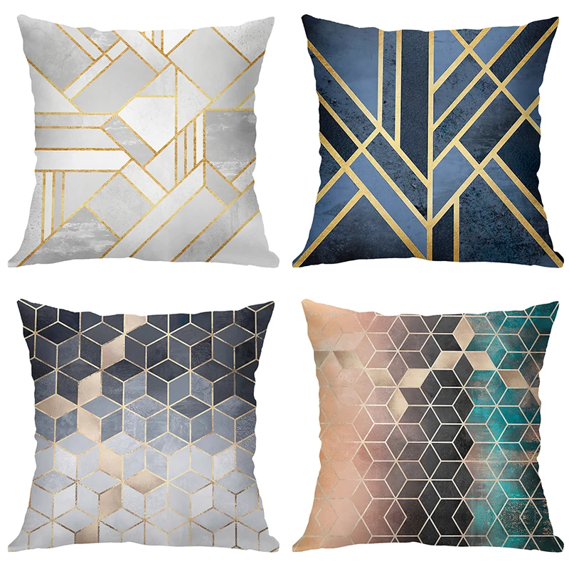 Американский Бархатный Чехол для подушки 4 шт. геометрический чехол дивана