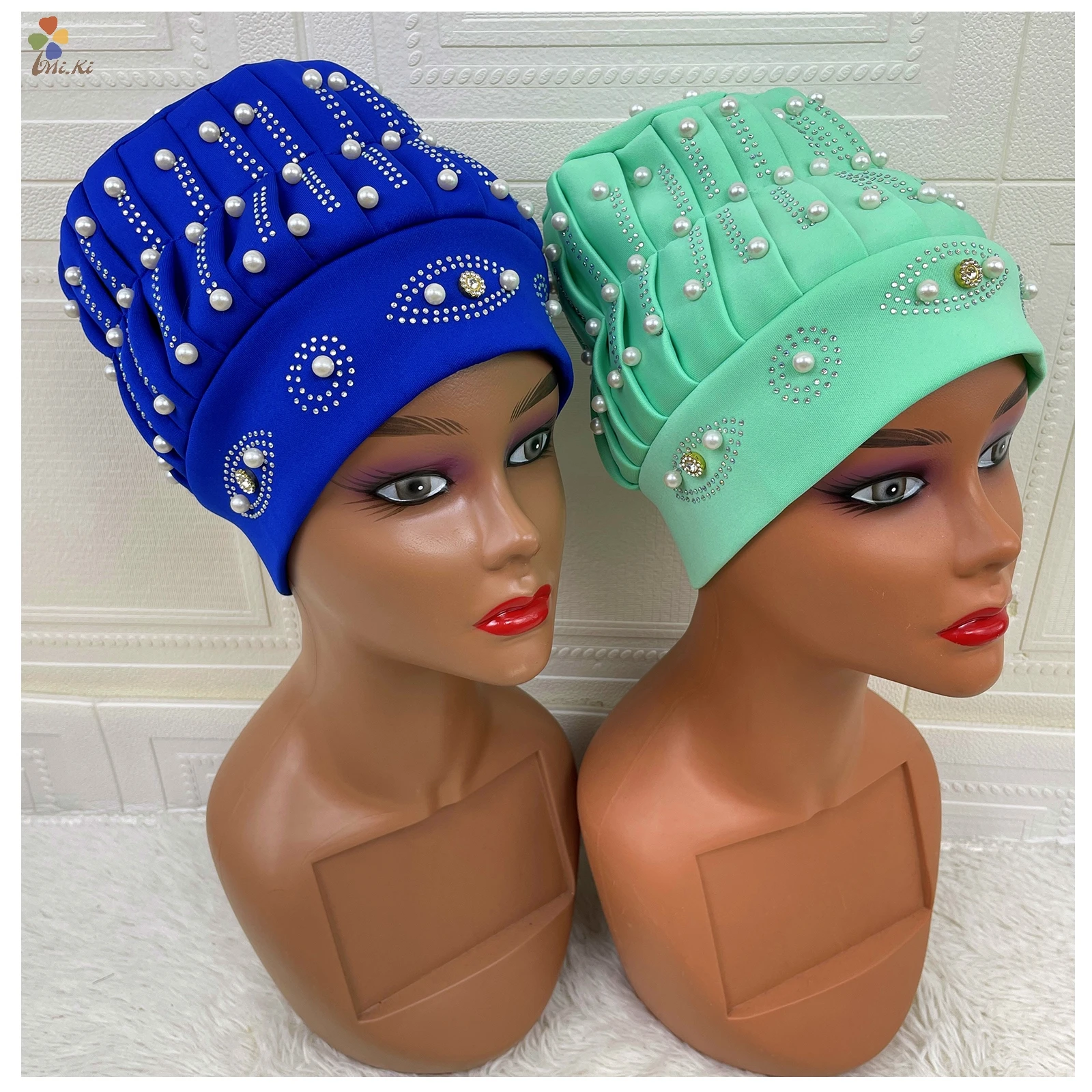 Turbante africano para llevar, Hijab musulmán, pañuelo para la cabeza, gorros, Turbante, novedad de 2021