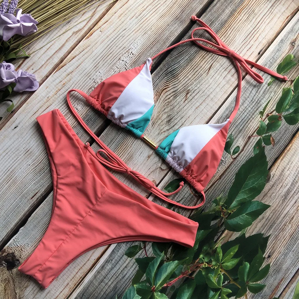 Бикини 2021 сексуальный женский комплект бикини с принтом Мягкий Одежда для