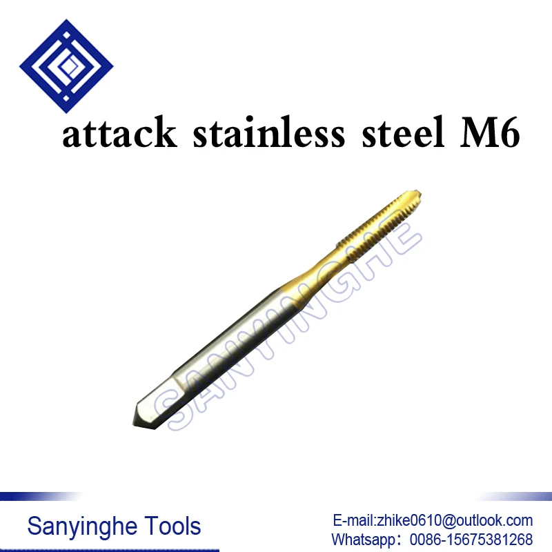 

Бесплатная доставка 10 шт./лот M3/M4/M5/M6/M8 YAMAWA нитрид атака нержавеющая сталь Спиральный кран специальные винтовые краны из нержавеющей стали