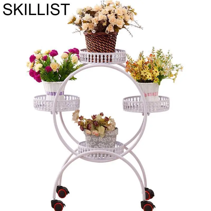 Подставка для украшения балкона из железа украшение улицы стеллаж цветов полка