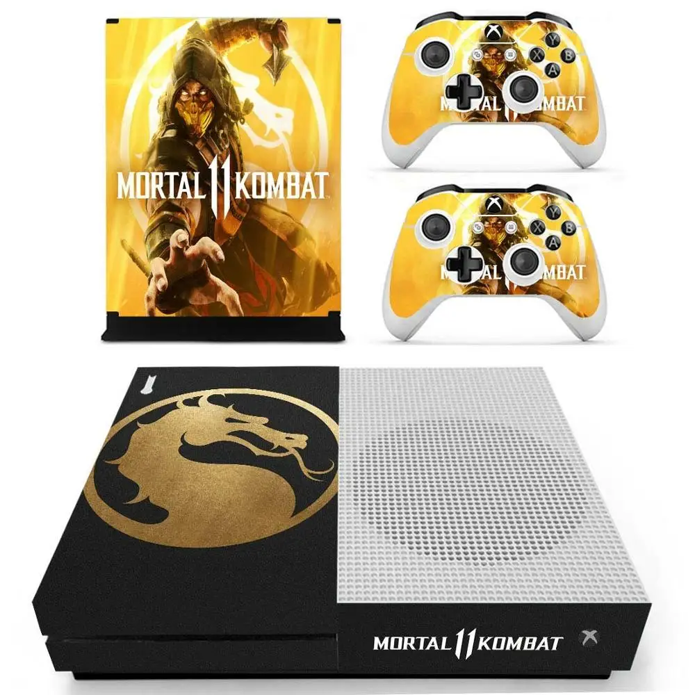 

Mortal Kombat 11 Skin Sticker Decal Cover For Xbox One S Console & Kinect & 2 Controllers For Xbox One Slim Skins Stickers Vinyl