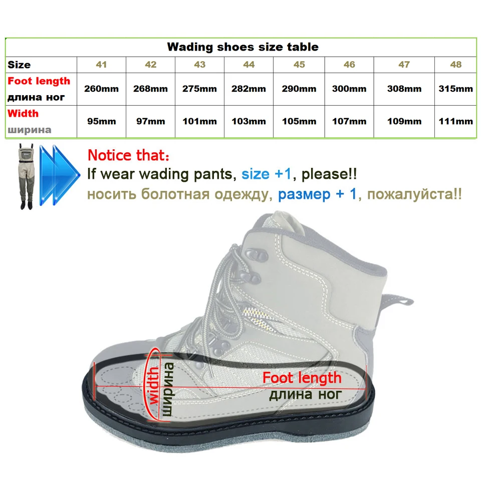 

Fly Fishing Waders Waterproof Wading Pants and Boots Hunting and Fishing Clothes and Anti-skid Felt Sole Shoes Outdoor Overalls