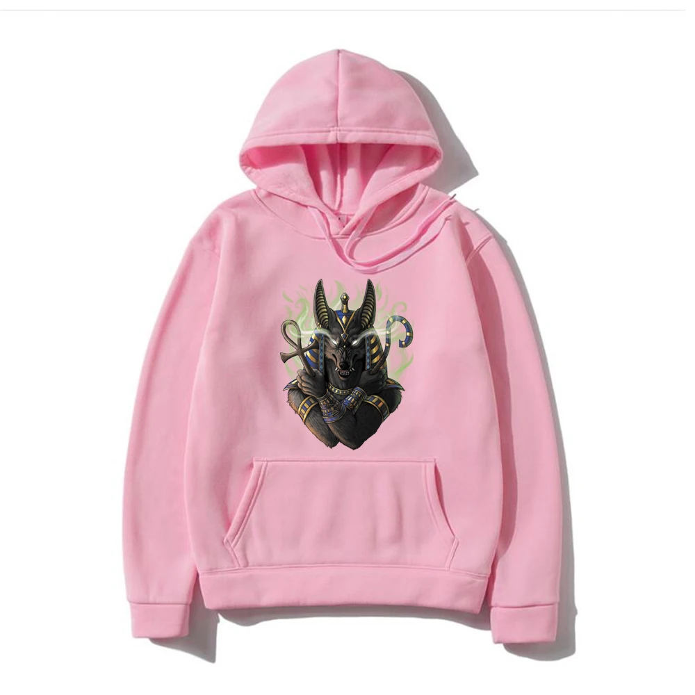 Egyptian legend anubis pull homme vetement homme sweater oversize capuche homme manga hoodies sweatshirts printed anime