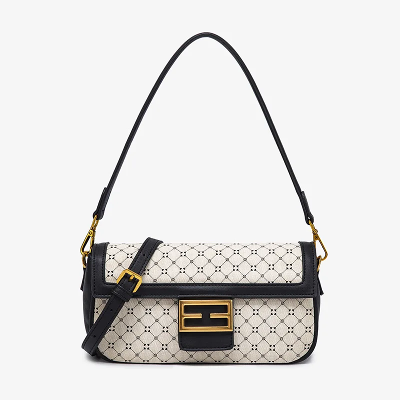 

2021 New Arrivals Women's Shoulder Bags Plaid Female Design Versatile Women Baguette Bags
