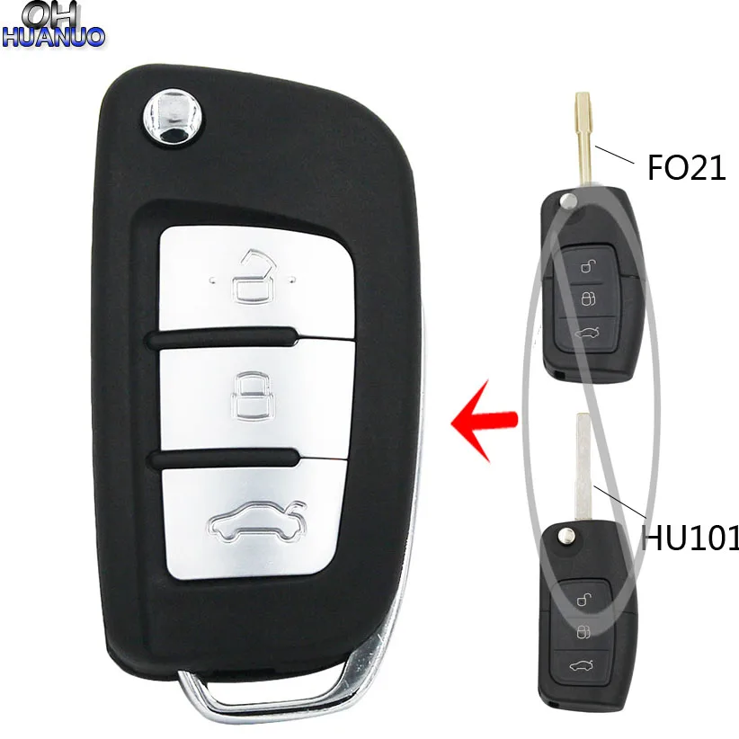 Новый Сменный корпус 3 кнопки ремонт складной дистанционный ключ чехол для Ford Mondeo