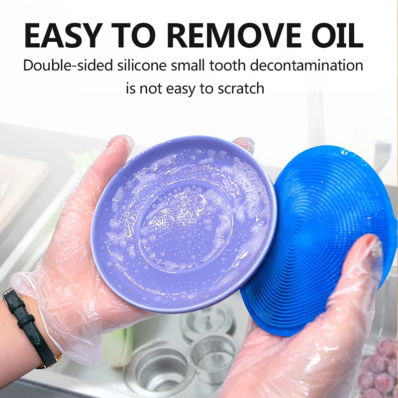 Многофункциональная силиконовая щетка для мытья посуды не легко масляная тряпка