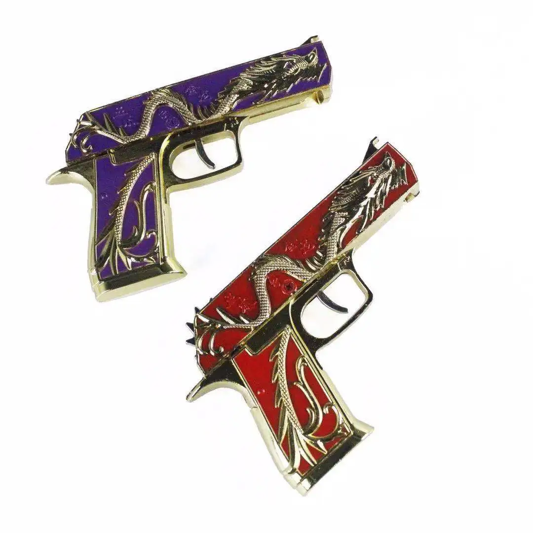 Складные мульти взрыв пистолет с резиновой лентой металлический игрушка рука