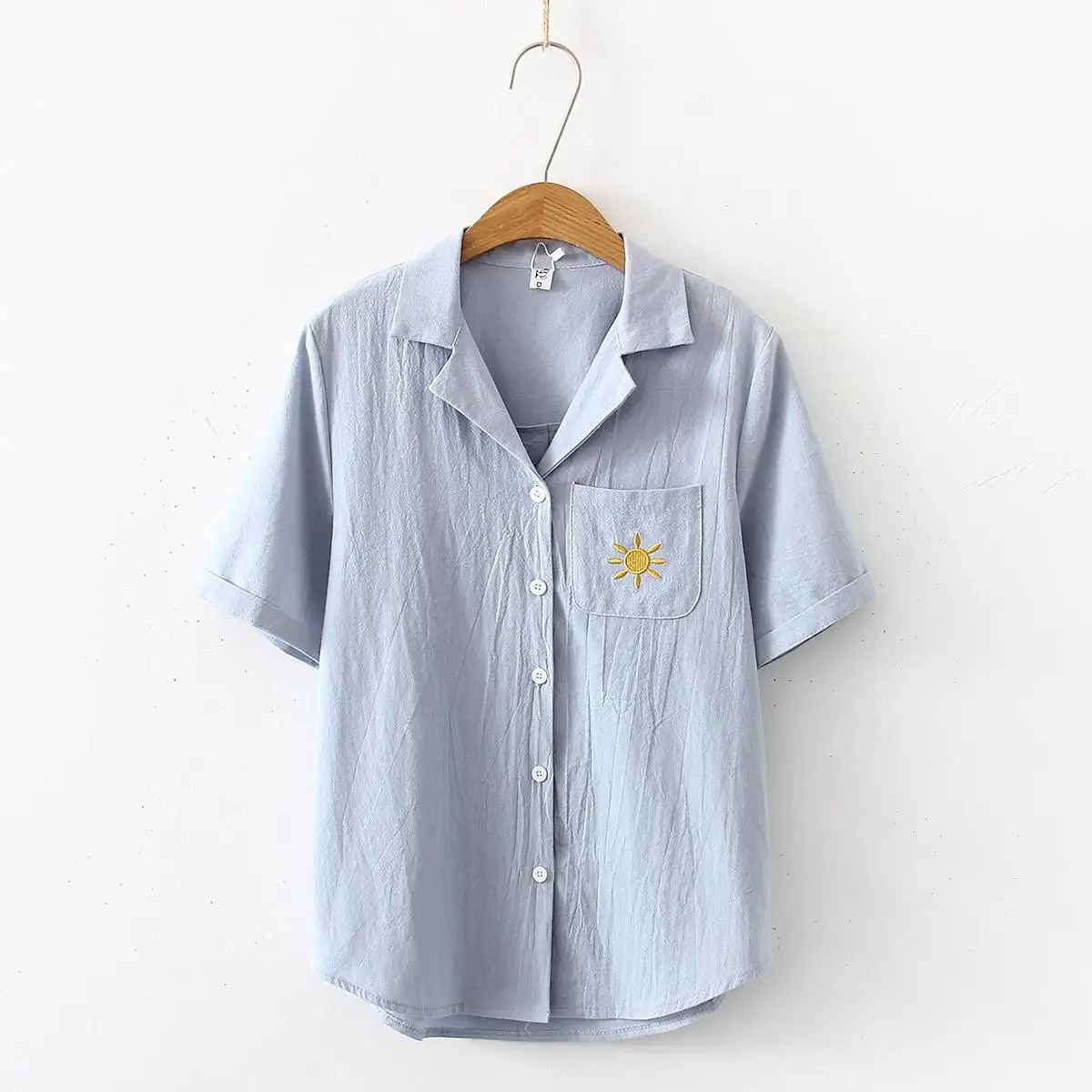 Рубашка женская с вышивкой весна лето 2020|Блузки| |