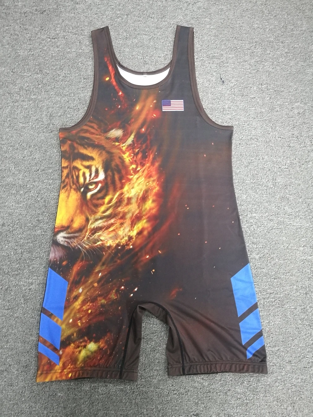 Kawasaki Sublimated Wrestling Singlet for Men and Youth, Power lifting and Exercise Equipment MMA Wrestling Cloth Underwear