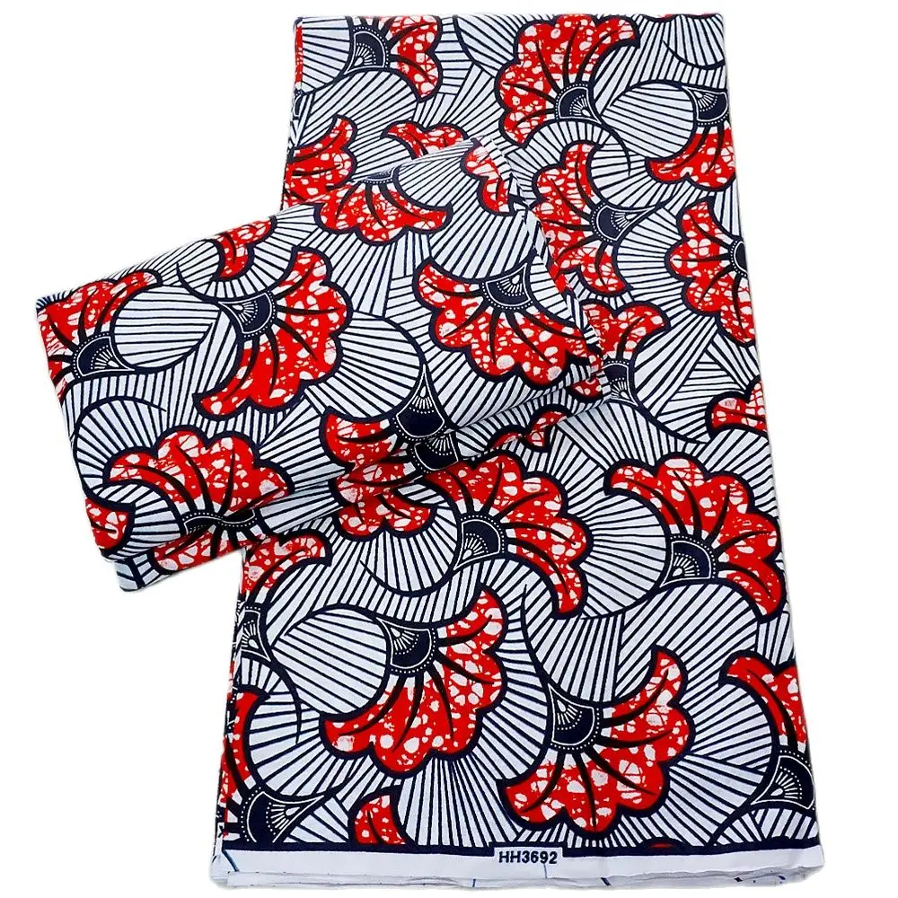 

real ankara wax high quality cotton wax material african ankara 6yards african ankara sewing fabric