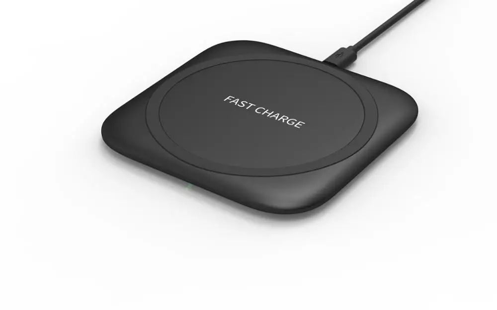 EHUNT Новое поступление Qi Беспроводное зарядное устройство Pad 9v Индукционная зарядная площадка 10W беспроводное быстрое зарядное устройство для мобильного телефона