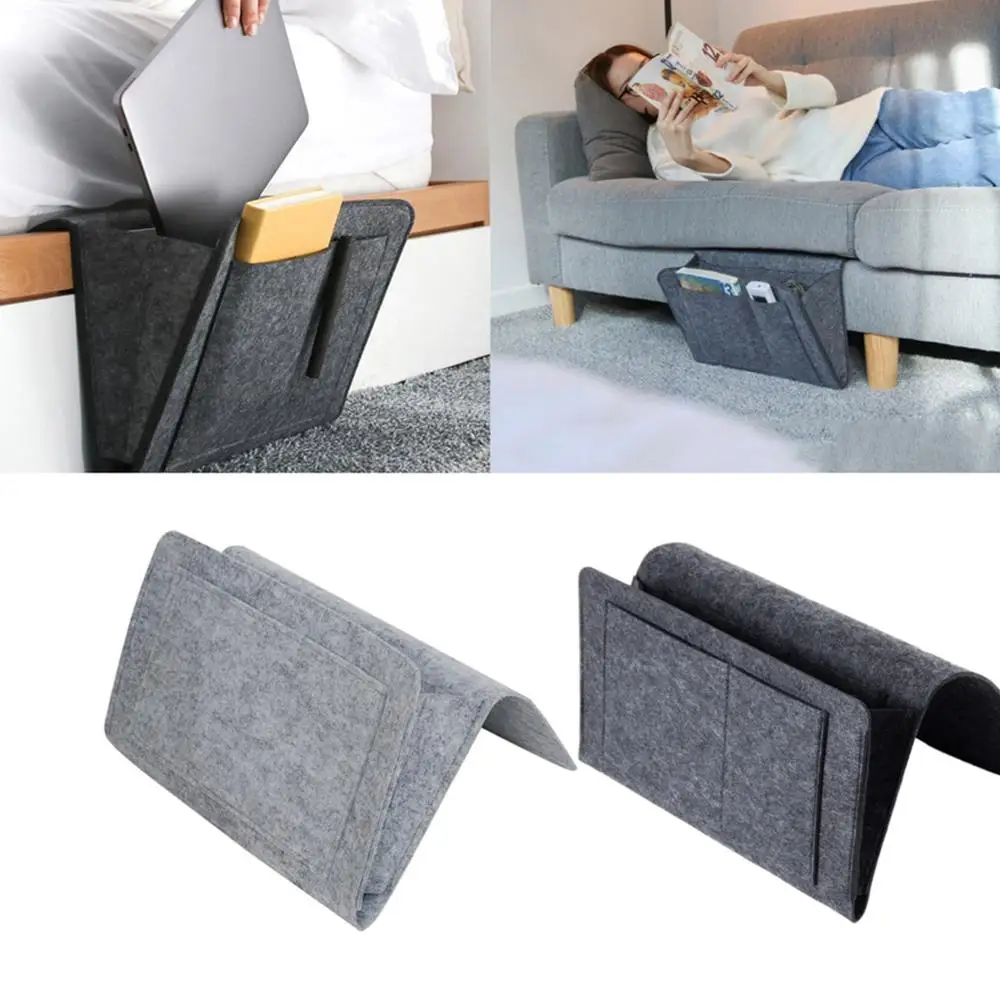 Войлочный прикроватный органайзер для хранения сумка кровати стола дивана