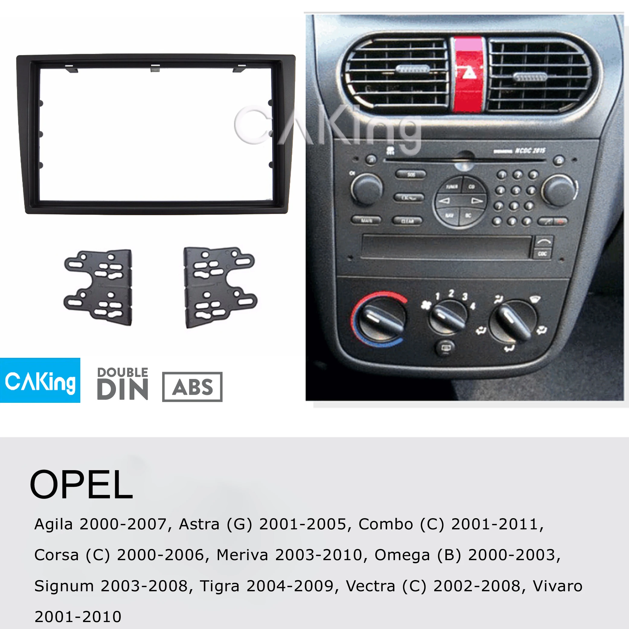 Панель радиоприемника Fascia Для OPEL (VAUXHALL) Agila 2000-2007 Astra (G) 2001-2005 Combo (C) 2001-2011 комплект