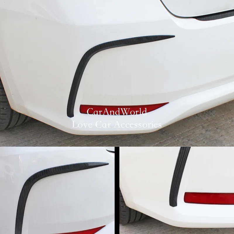 

For Toyota Corolla Sedan 2019 2020 Car Tail Rear Fog Lights Frame Cover Trims Carbon Fibre Garnish Car Moulding Accessories