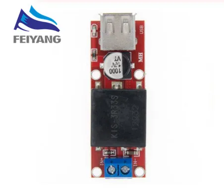 SAMIORE ROBOT 5V USB выходной преобразователь DC 7V 24V до 3A понижающий модуль KIS3R33S KIS