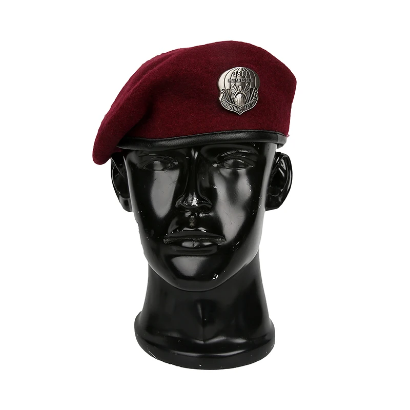 Военно-спасательная группа ВВС США красный шерстяной берет USAF PJ военная шапка |