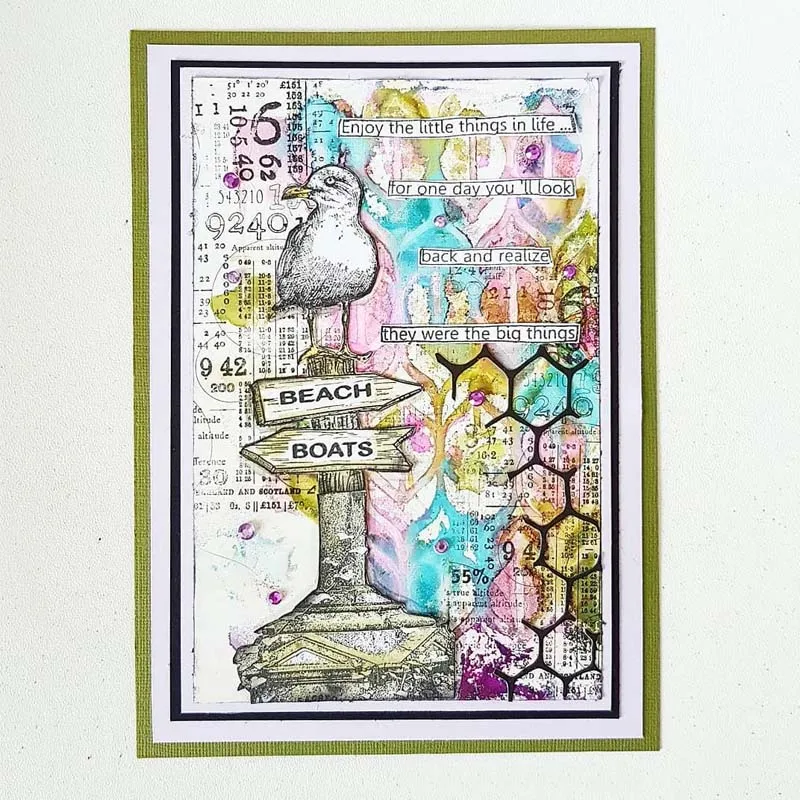 Очаровательная винтажная Луна волк птица кошка животные грибы пляжные лодки