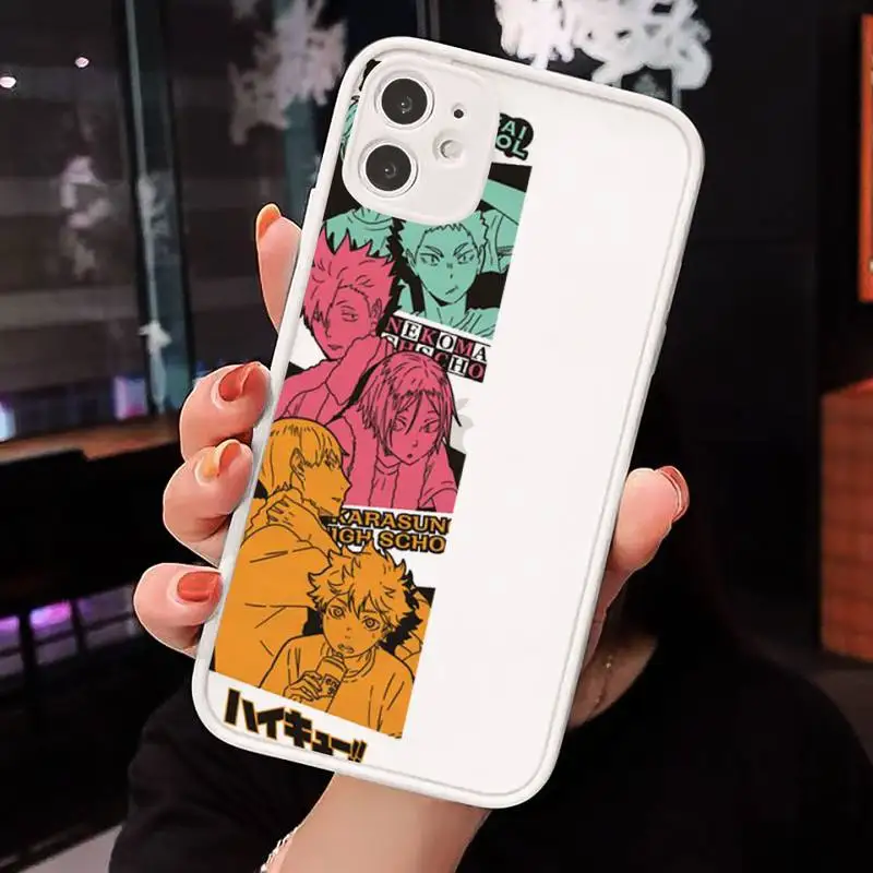 

haikyuuPoster Phone Cases Matte For iPhone 12 Mini 11 Pro XR XS Max 7 8 Plus X Hard PC Back Cover