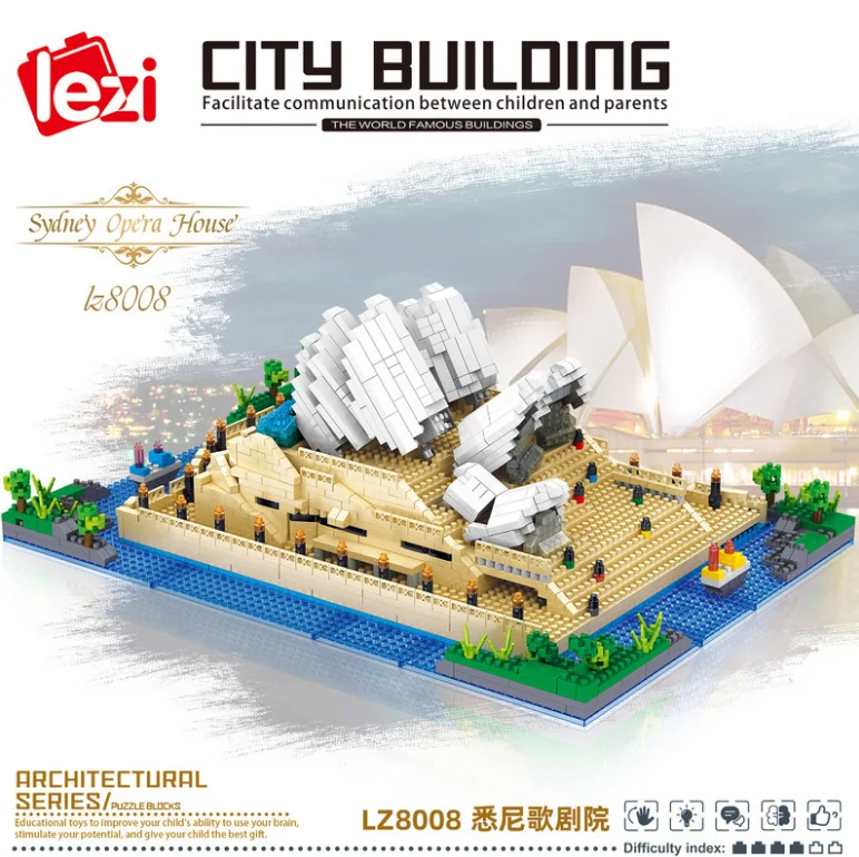 Конструктор Алмазный всемирно известный в архитектуре игрушечные строительные