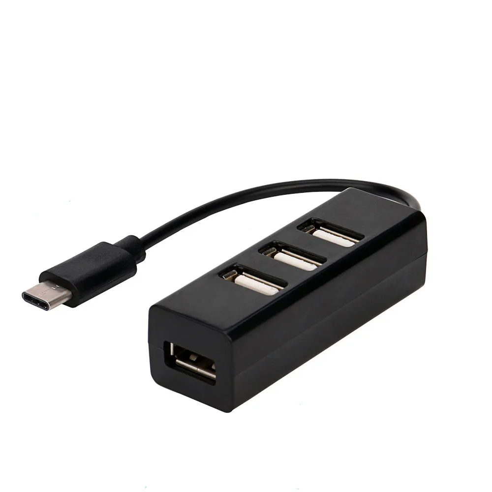 Адаптер Mini Type-C на 4 порта USB 3 0 Hub 1 для ПК Apple Macbook 12 Nokia N1 tablet и других устройств Chromebook