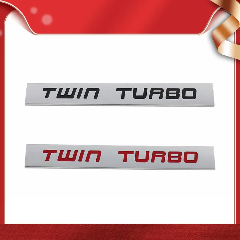 Premium TWIN TURBO for Universal car Engine Hood Fender trunk Tail Rear Bonnet Nameplate Decal Emblem Badge Sticker | Автомобили и