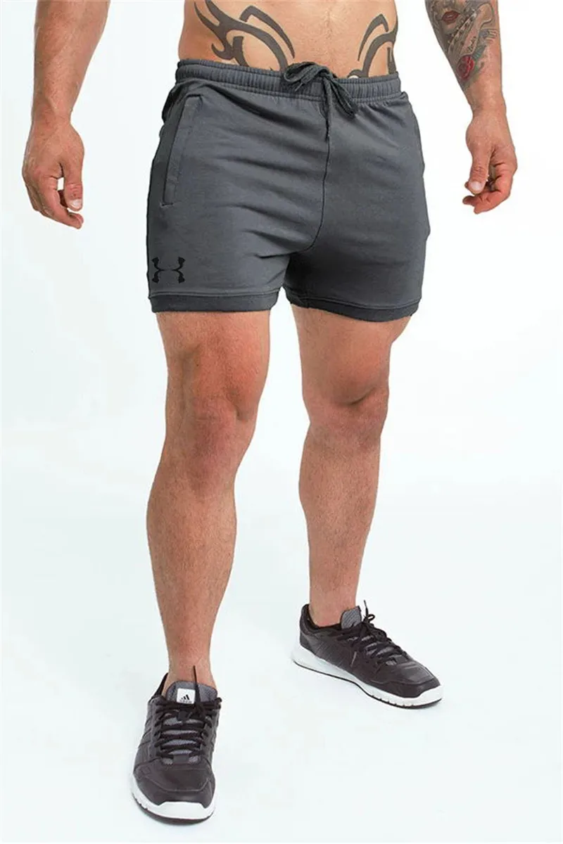 DarkGrey Брендовые мужские s Фитнес Спорт бег шорты быстросохнущие Тонкие Леггинсы спортивные шорты для спортзала Компрессионные Мужские тренировки короткие брюки пляжная одежда - Цвет: DarkGrey