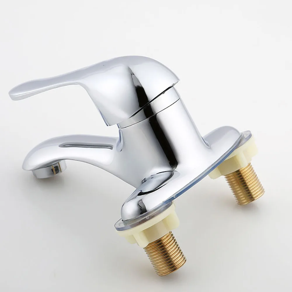 Двойной смеситель для раковины кран в современном стиле холодной и горячей воды
