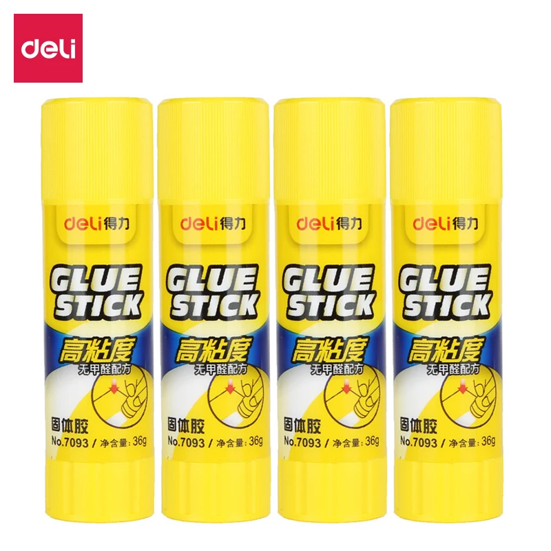 

Deli 36g High Viscosity PVP Solid Glue Formaldehyde Free Quick Drying Durable Glue Stick 4pcs/Lot